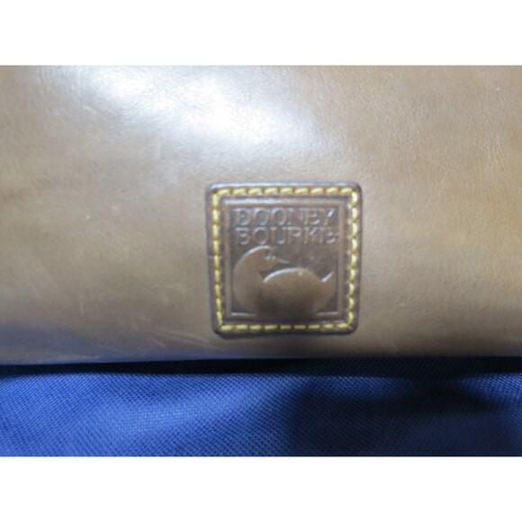 Dooney & Bourke Florentine Leather Large Cassidy Hobo Shoulder Bag Brown/Gray - Picture 4 of 15